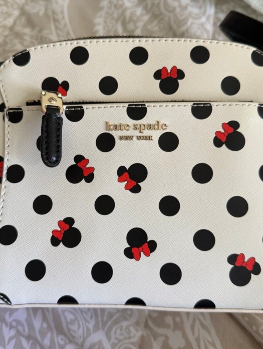 Kate Spade Disney Minnie Mouse Polka Dot Crossbody Bag. Disney Parks - Picture 1 of 4
